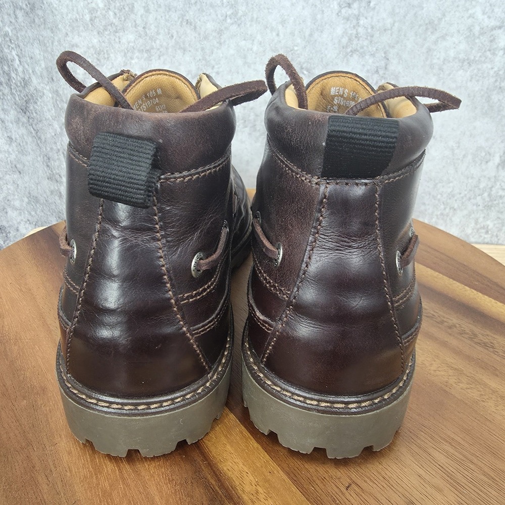Sperry Top Sider Gold Cup Authentic Chukka Boots Men 10.5 Brown Leather Lug Sole - Picture 7 of 13